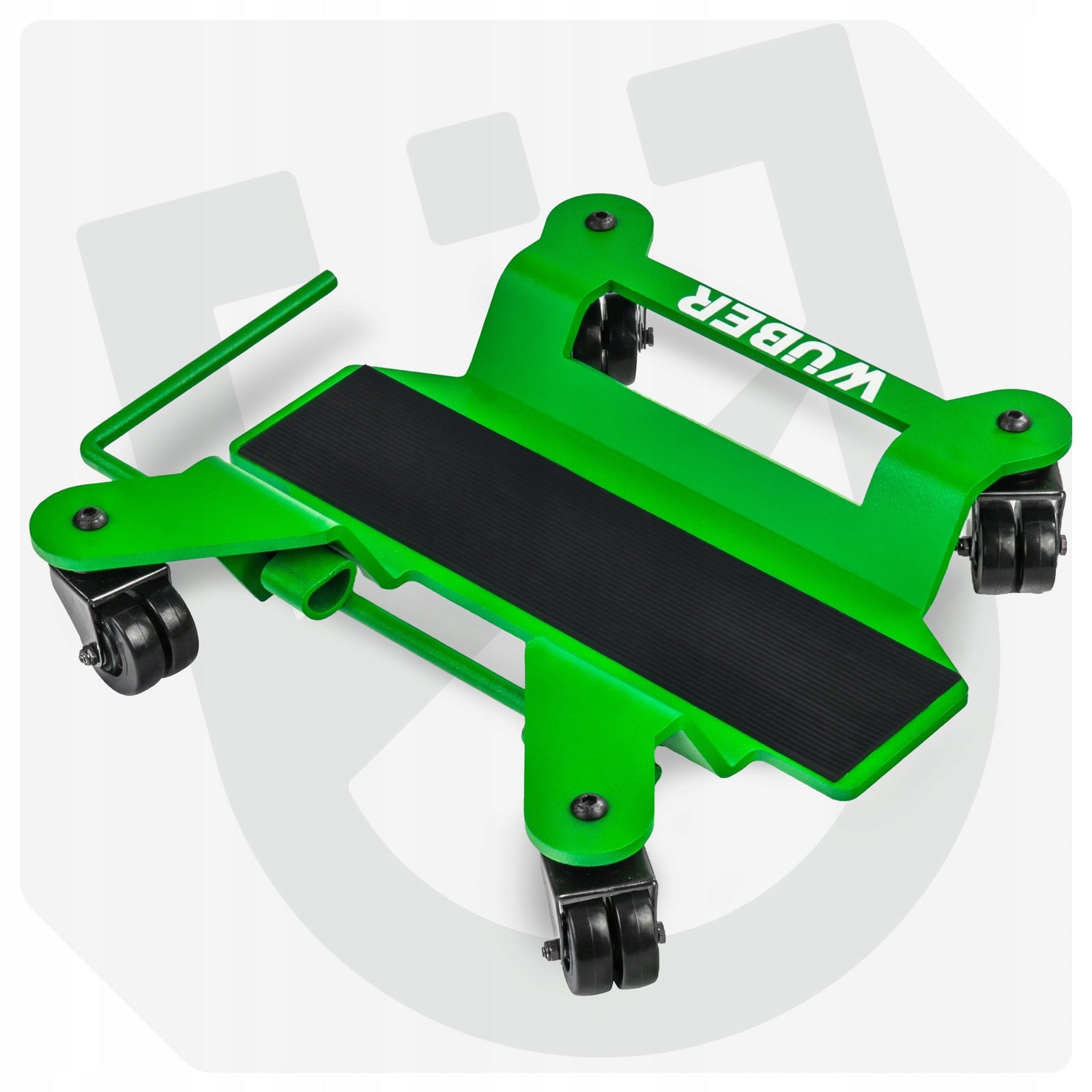 STEEL MOTORCYCLE TROLLEY MANOEUVRING PLATFORM FOR CENTRAL FOOT 225 KG Manufacturer code W22032 WÓZEK MOTOCYKLOWY PLATFORMA MANEWROWA