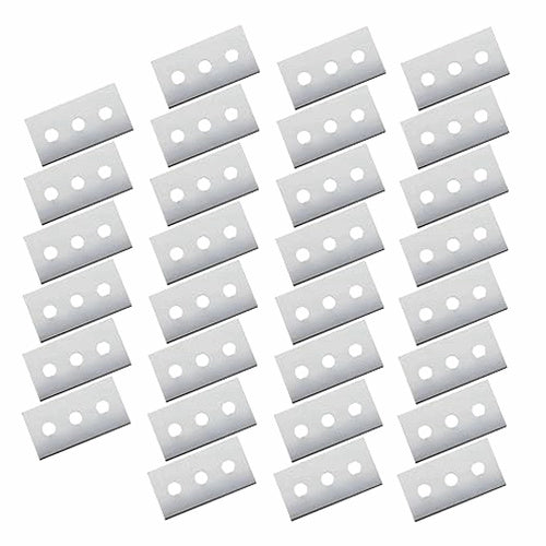 STEEL REPLACEMENT SCRAPER BLADES FOR CERAMICS SET OF 30 PCS. metal