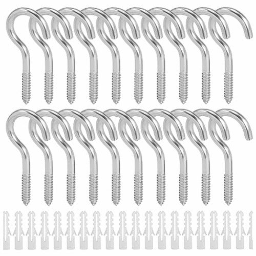 STEEL SCREW HOOKS M5X65MM FOR MOUNTING DECORATION LAMPS 20 PCS. steel