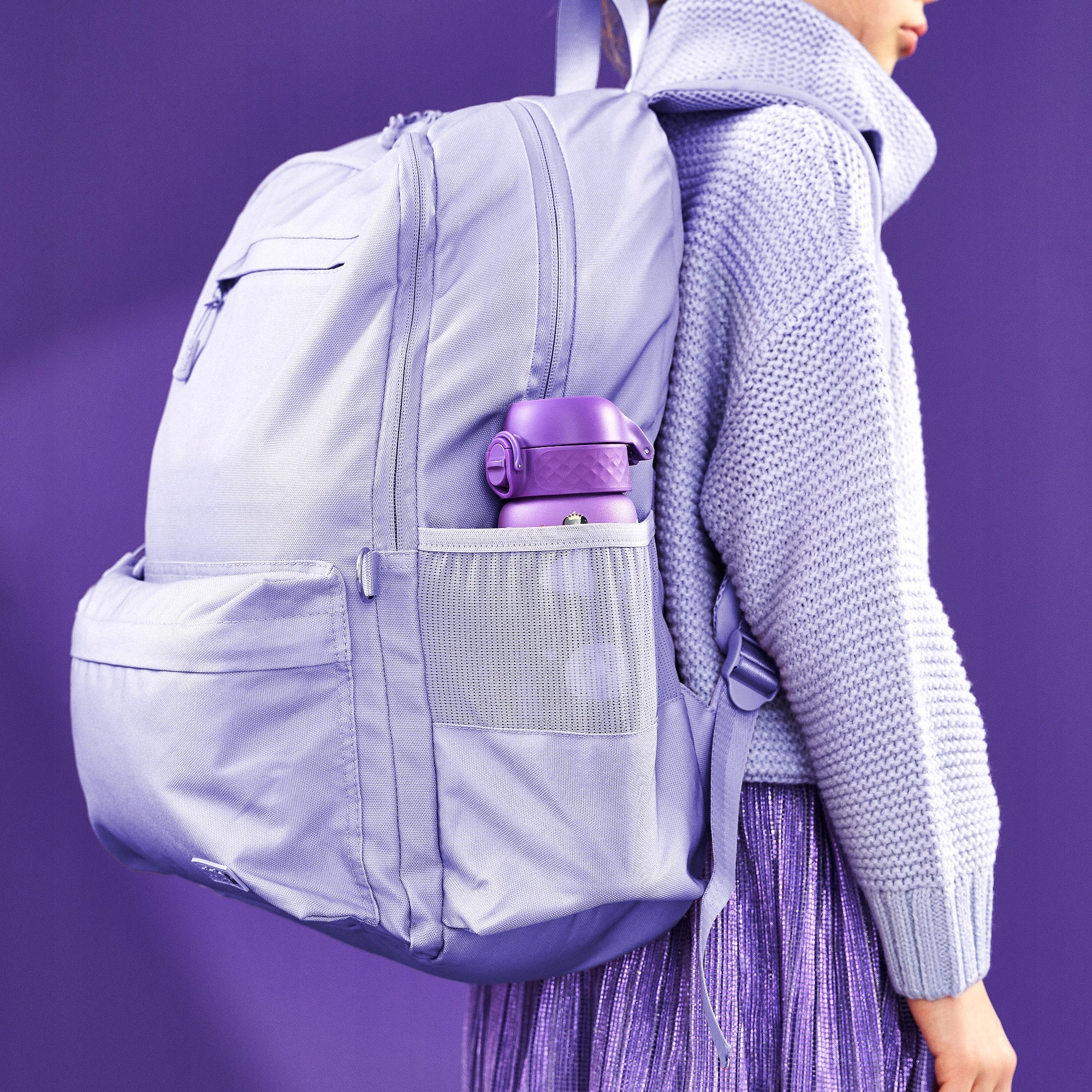 STEEL SEALED LIGHT WATER BOTTLE FOR GIRLS SCHOOL PRINCESS ION8 0,6 L Volume 600 ml