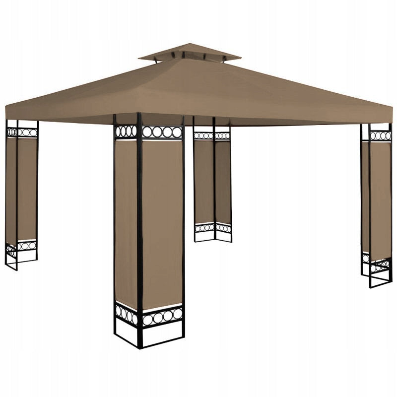 STEEL STRONG PAVILION 3X3 BROWN GARDEN TENT