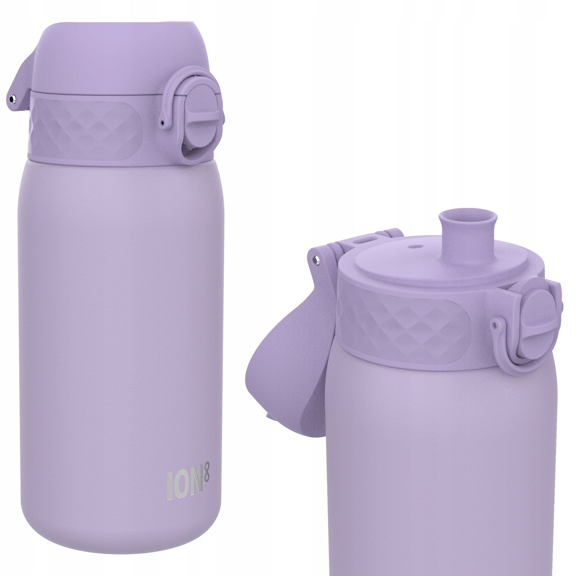 STEEL WATER BOTTLE SHAKER SPORTS PURPLE ION8 0,4 L 400 ML