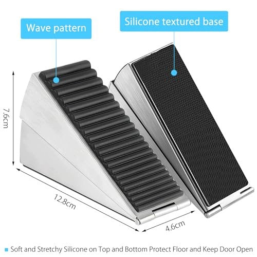 STEEL WEDGE DOOR STOP 7 6CM FOR HEAVY LARGE METAL FOR HOME Manufacturer code SWC5908807007879