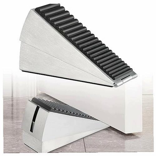 STEEL WEDGE DOOR STOP 7 6CM FOR HEAVY LARGE METAL FOR HOME