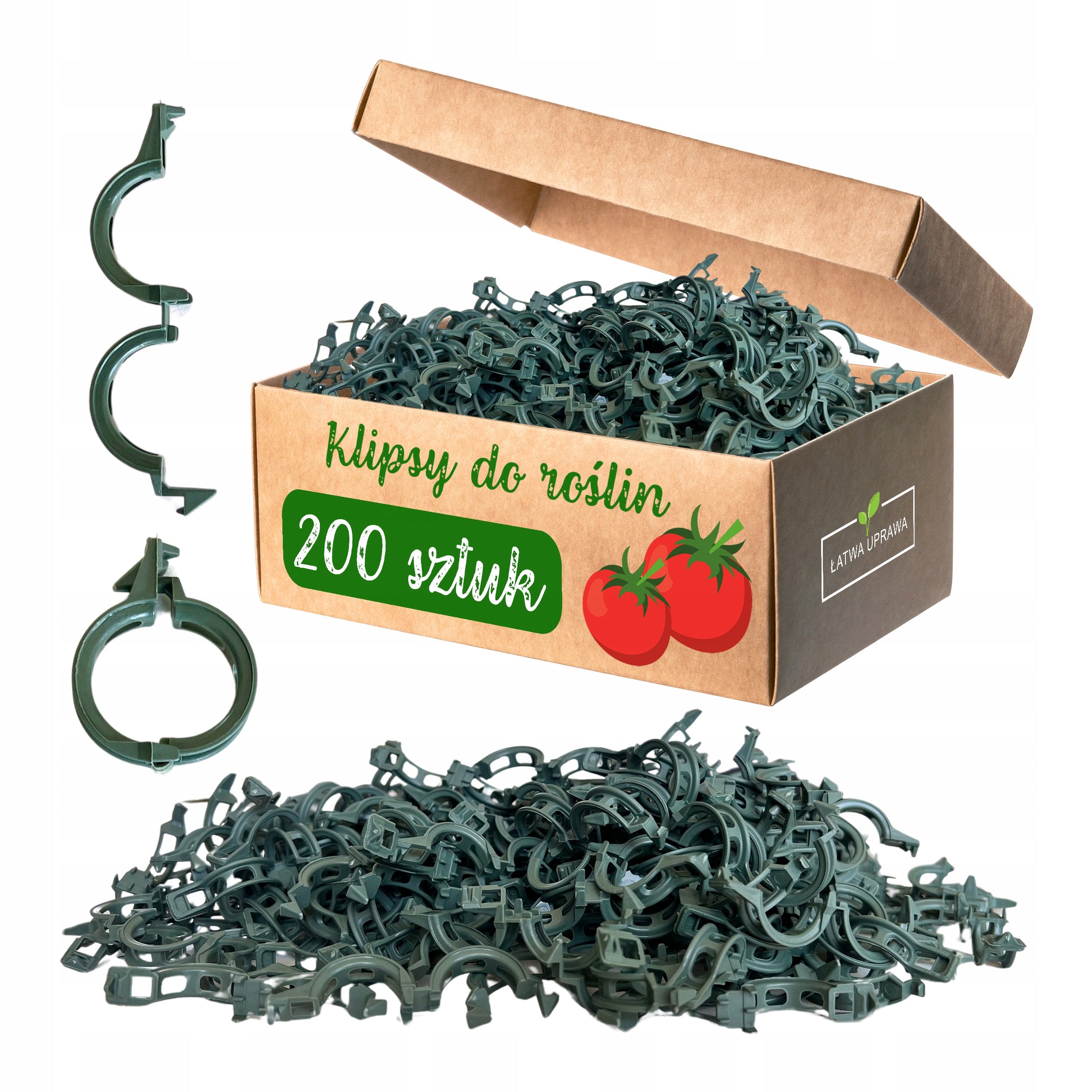 STEM CLIPS TOMATO SHOOTS HOLDER 200 PCS PLANT ATTACHMENT