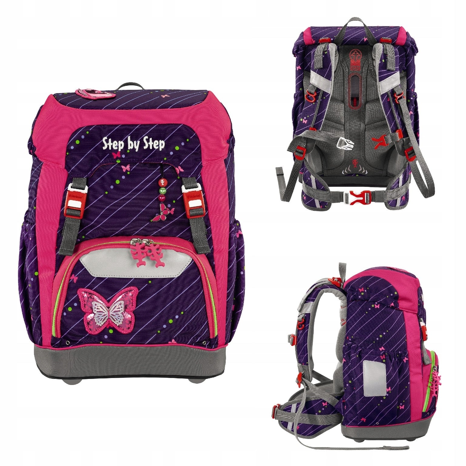 STEP BY STEP GRADE ERGONOMIC SCHOOL BACKPACK SATCHEL CLASS 1-3 22L