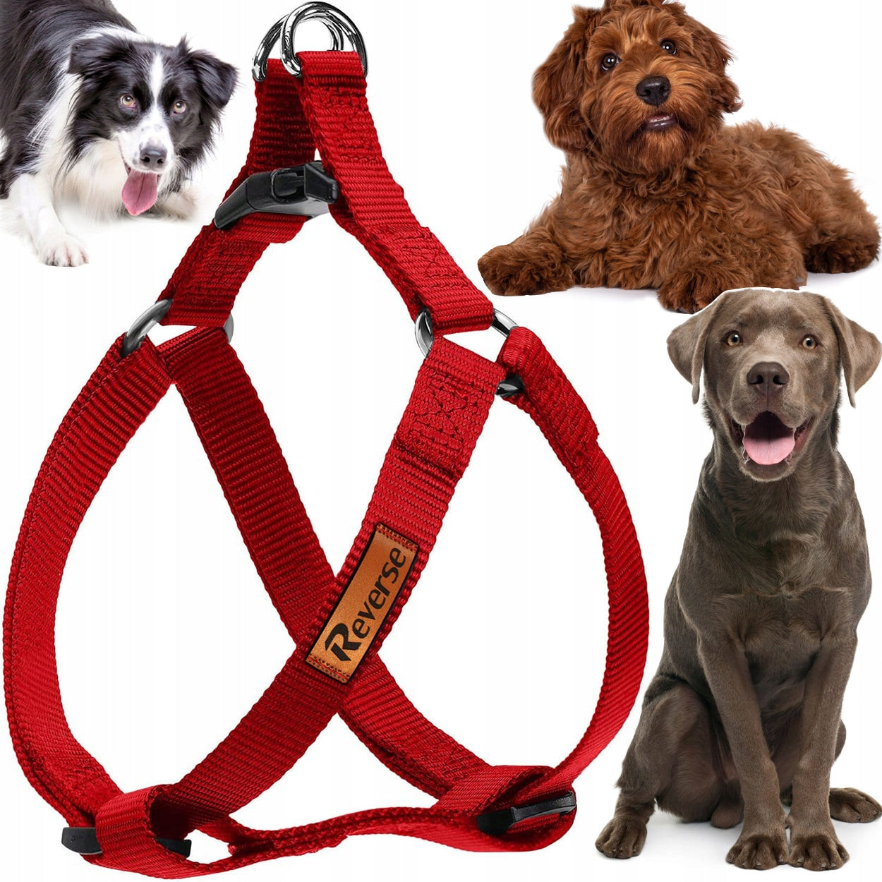 STEP IN HARNESS FOR DOG ADJUSTABLE STRONG PRESSURE-FREE COMFORTABLE DECENT ros. M