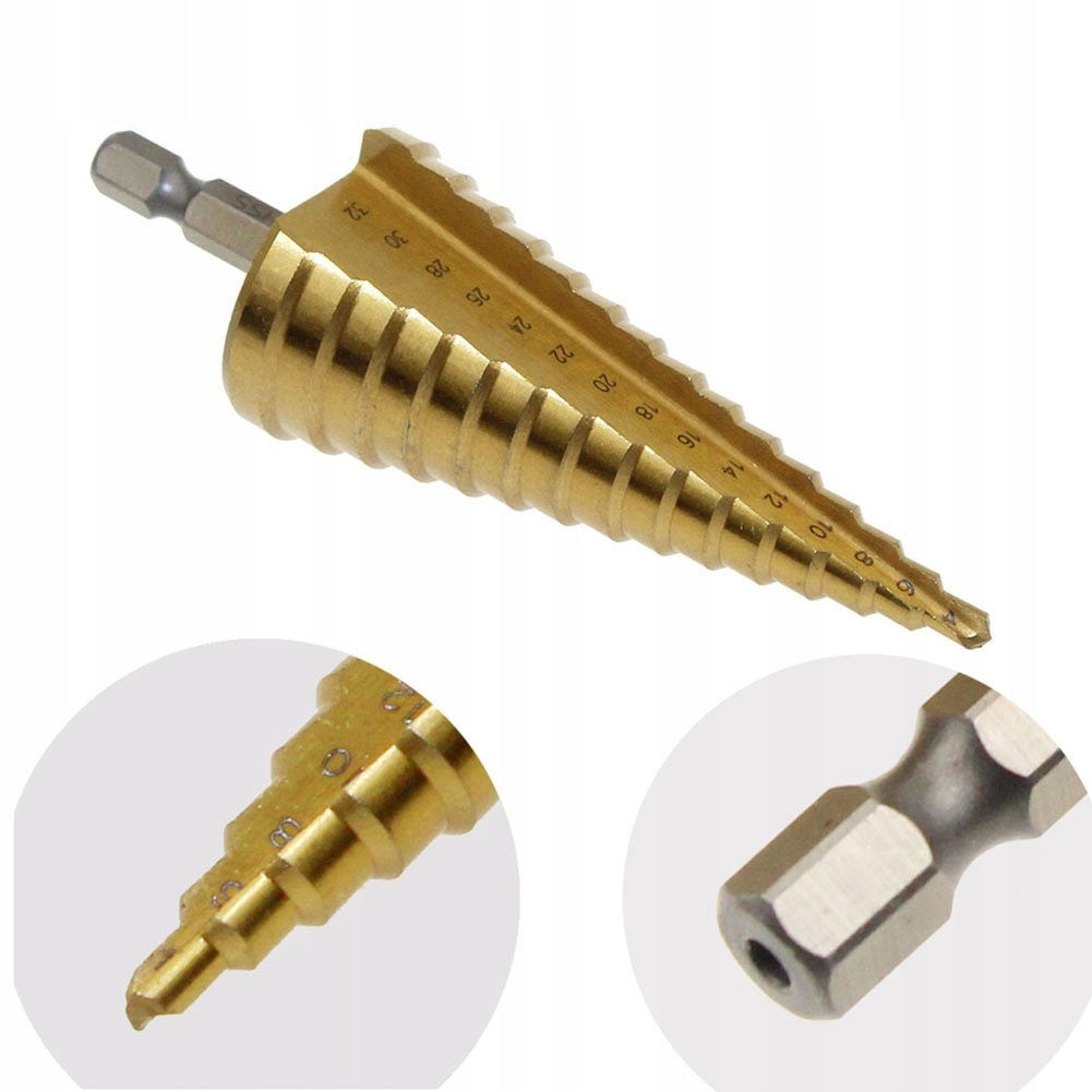STEP TAPERED DRILL BITS FOR METAL SET OF 3 Brand Anytech