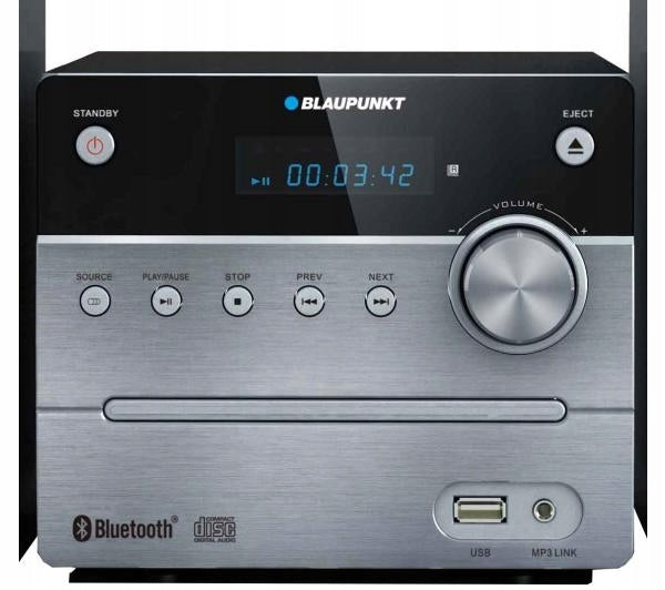 STEREO TOWER BLAUPUNKT MS12BT CD/MP3/FM/BT/USB 30W Manufacturer code MS12BT