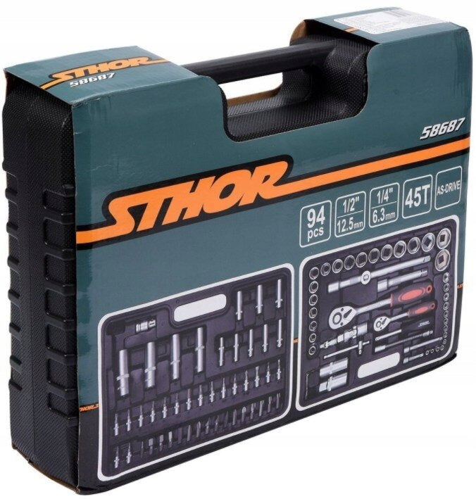 STHOR 58687 tool kit (94 pieces) Product weight with unit packaging 6.133 kg