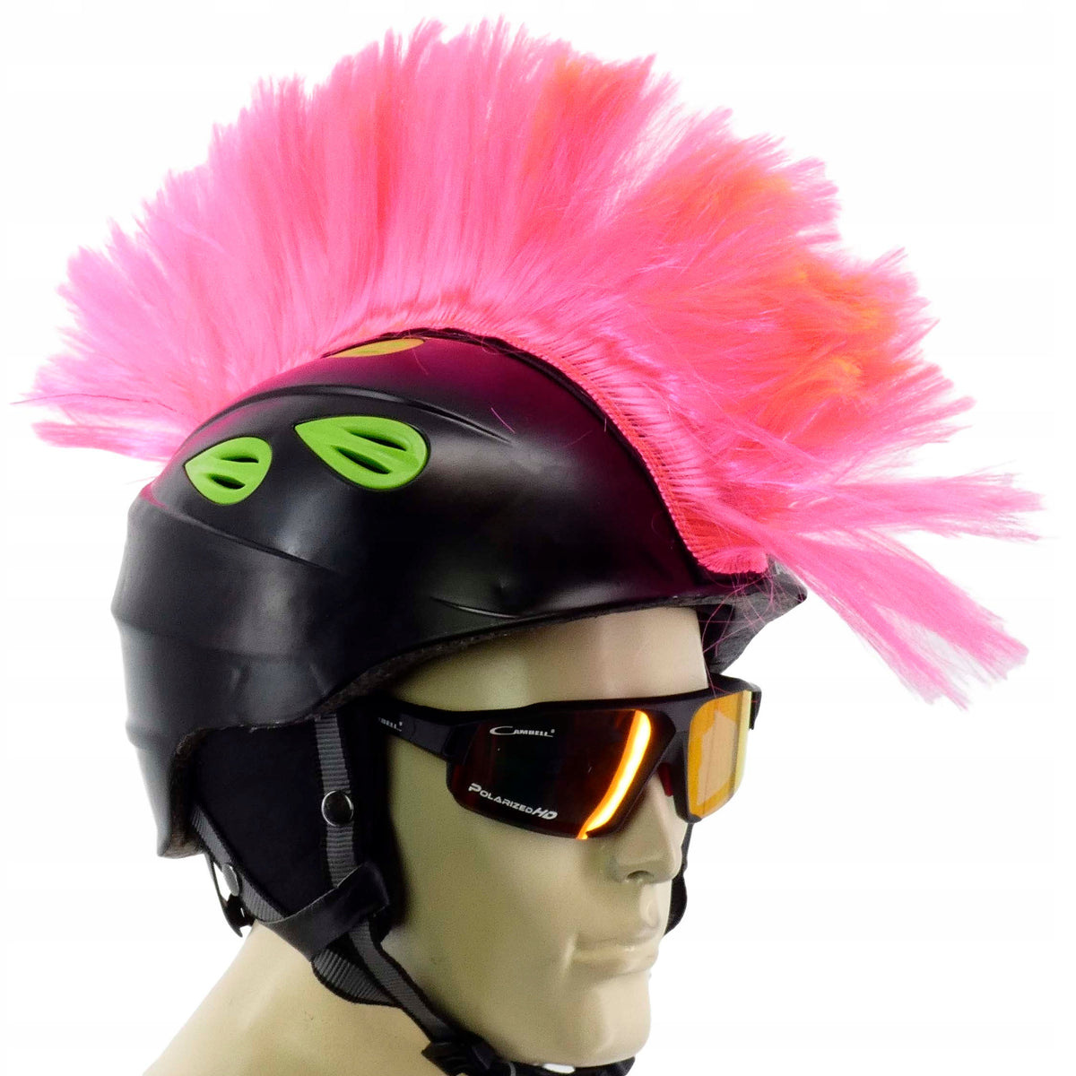STICKER DECORATIVE MOHAWK COVER FOR MOTORCYCLE HELMET BICYCLE PINK FU