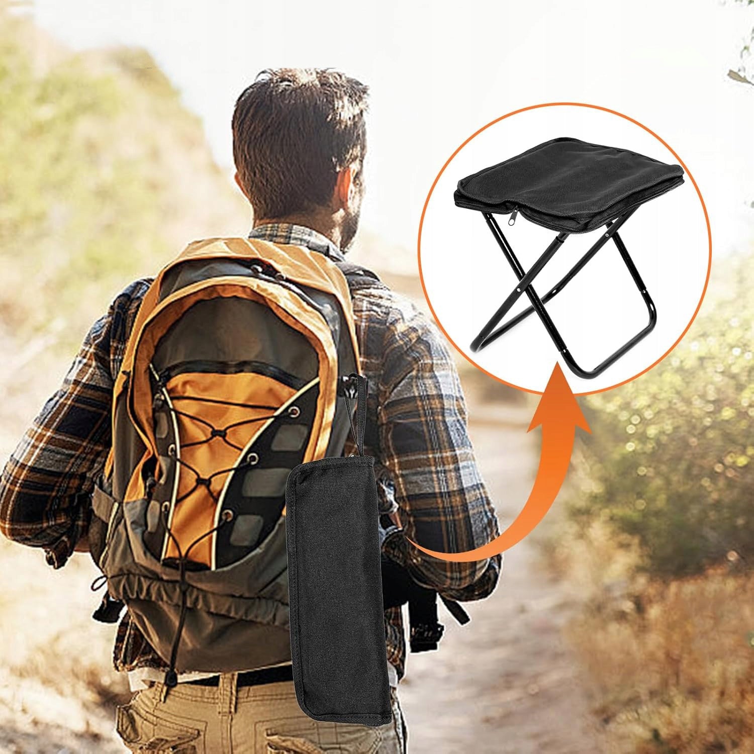 STOOL TOURIST STOOL FISHING CHAIR FOLDING LIGHTWEIGHT EAN (GTIN) 753772612185