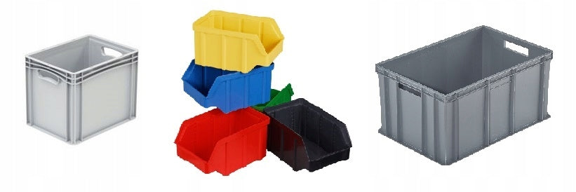 STORAGE CONTAINER 400x300x320 BLACK Brand Qbox