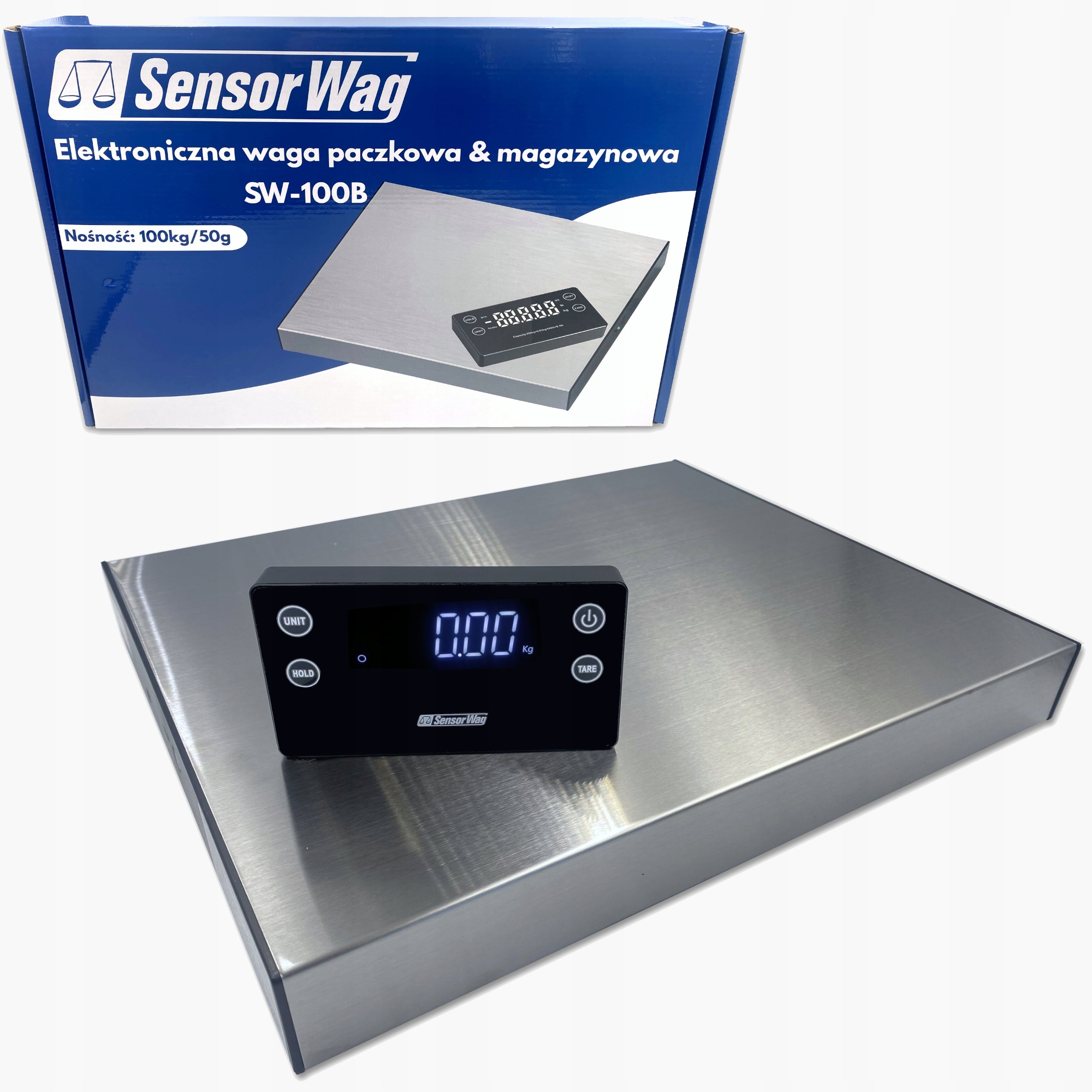 STORAGE SCALE FOR PACKAGES 100kg 29X35CM WIRELESS PLATFORM