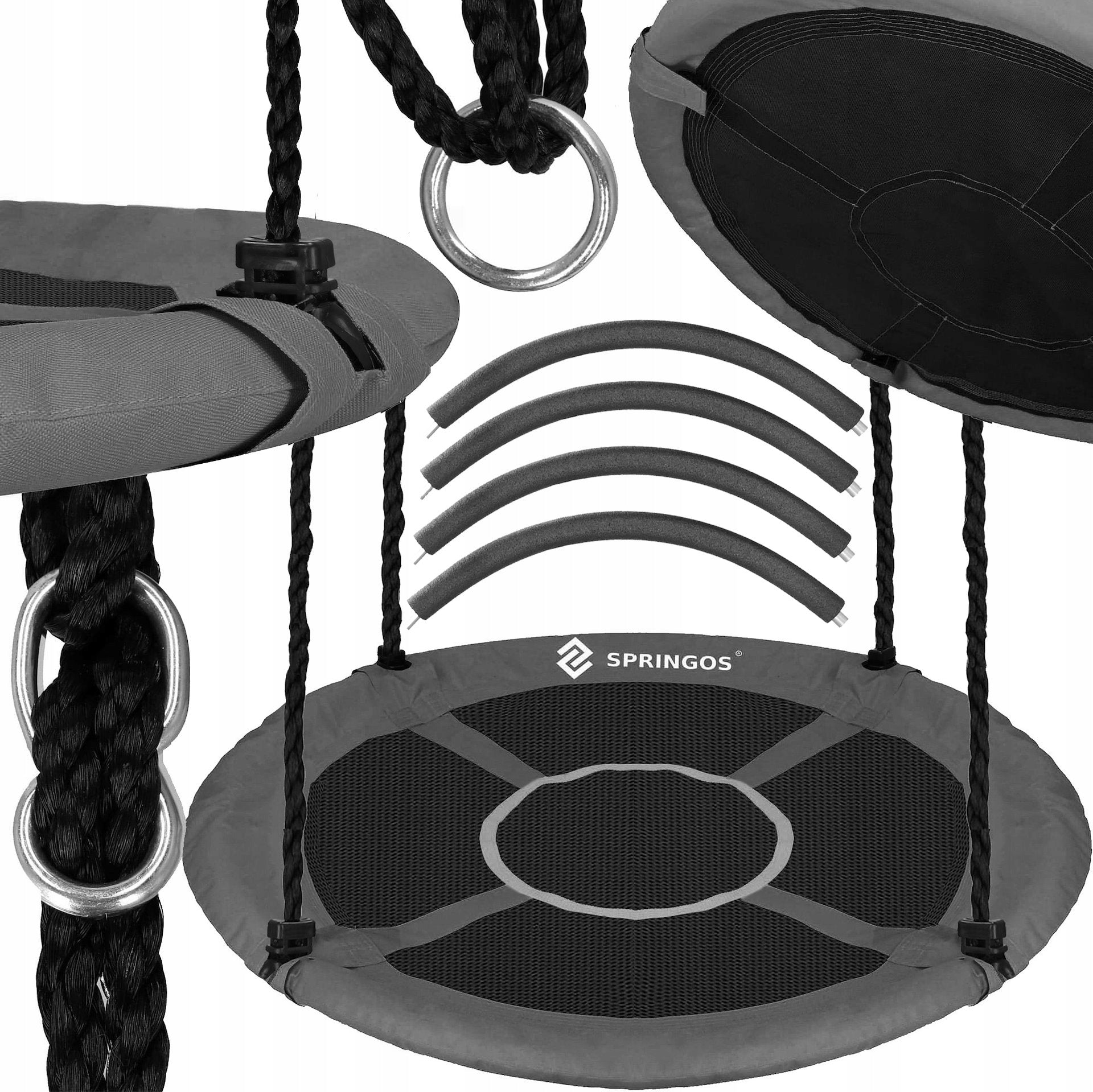 STORK NEST GARDEN SWING FOR CHILDREN 110cm LARGE STRONG 150kg XXL Brand Springos