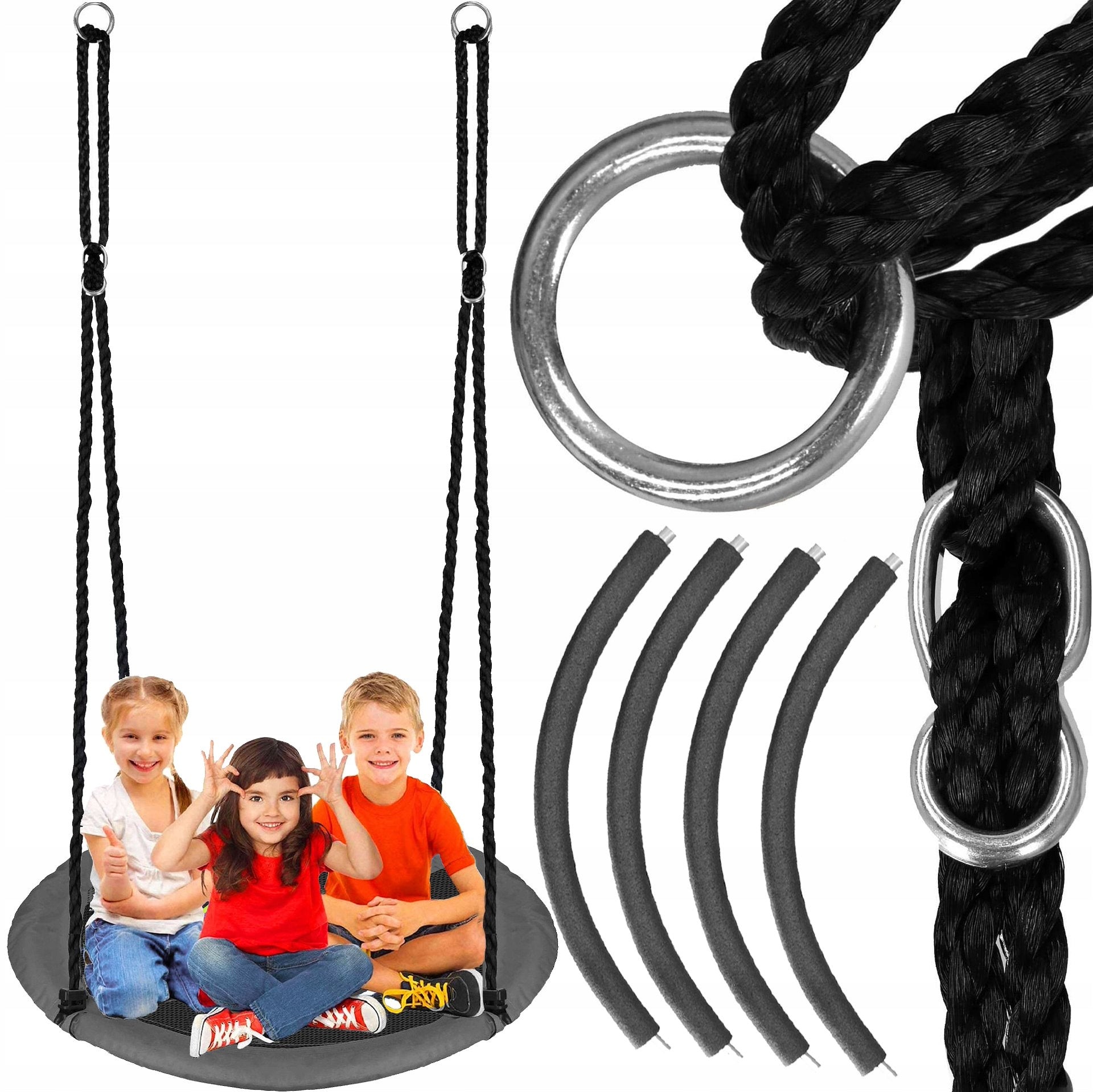 STORK NEST GARDEN SWING FOR CHILDREN 110cm LARGE STRONG 150kg XXL Kind birds nest