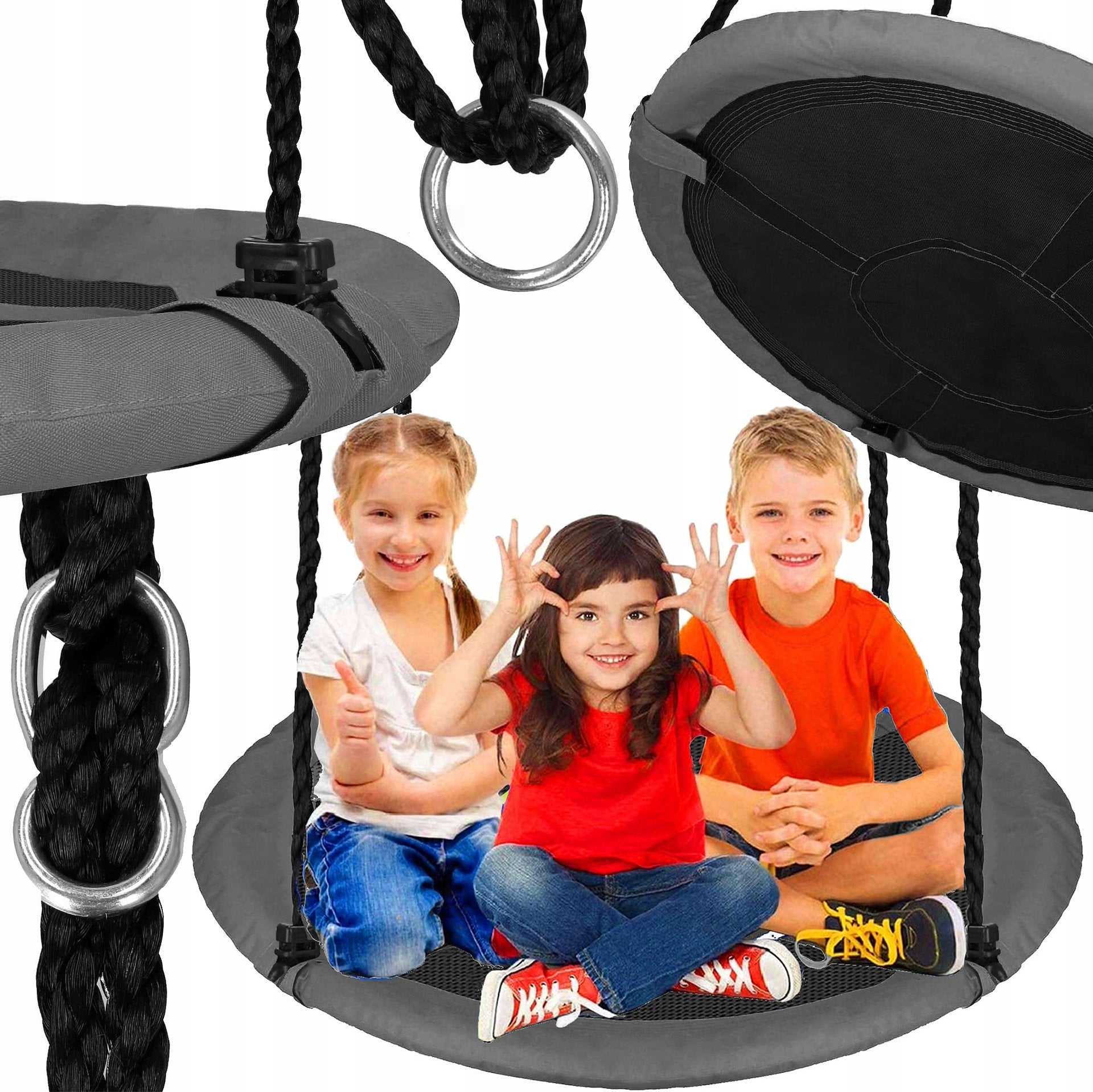 STORK NEST GARDEN SWING FOR CHILDREN 110cm LARGE STRONG 150kg XXL