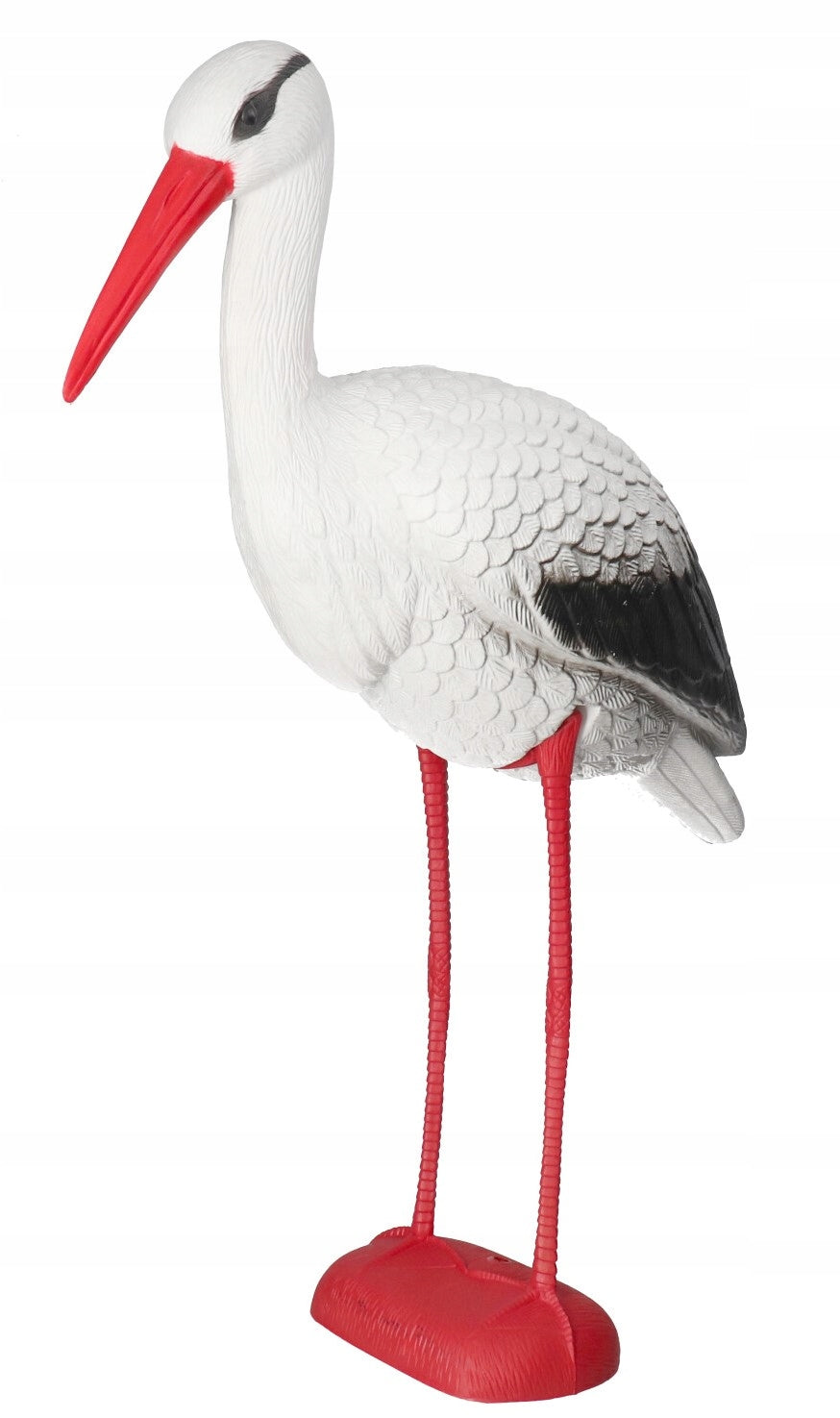 STORK STANDING GARDEN FIGURINE 76CM ORNAMENT FOR GARDEN