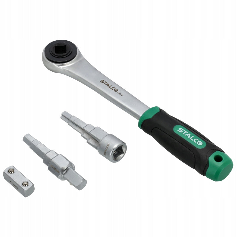STORM WRENCHES M,F + SCREW RATCHET + ADAPTER 1/2'' S-56268 STALCO Brand Stalco
