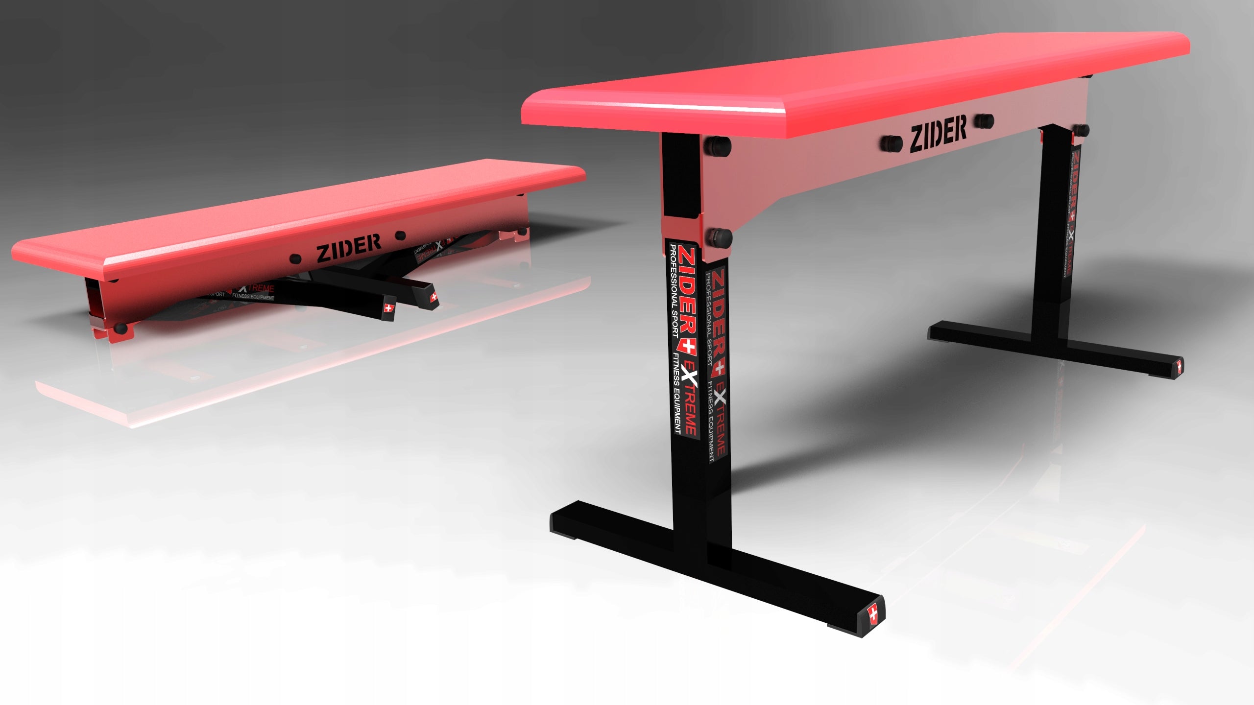 STRAIGHT BENCH FOR BARBELLS 450kg ZIDER BLACK-RED NEW For for biceps muscle for crunches for chest muscles for triceps muscle for barbell multifunctional