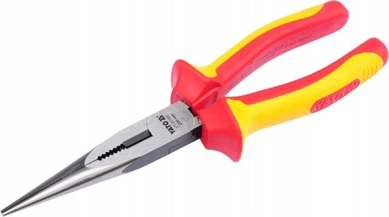 STRAIGHT ELONGATED PLIERS 200MM VDE YT-21155 YATO Packaging status original
