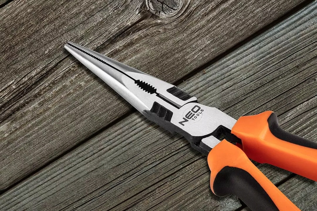 STRAIGHT ELONGATED PLIERS FS 200MM 01-155 NEO TOOLS Length 200 mm
