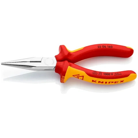 STRAIGHT SEMICIRCULAR CUTTING PLIERS INSULATED 160MM 25 06 160 KNIPEX