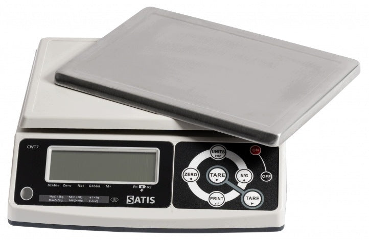 STRAIGHT WEIGHT WITH LEGALIZATION 22x31cm RS232 6/15kg 2/5g SATIS CWT7615RSDD Packaging status original