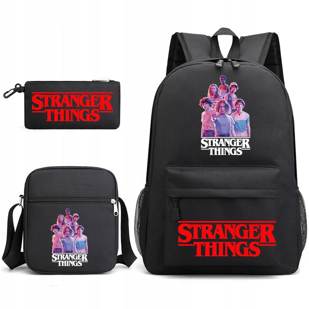 STRANGER THINGS SCHOOL SET BACKPACK BAG PENCIL CASE high quality Manufacturer code dth56hdfrgrth
