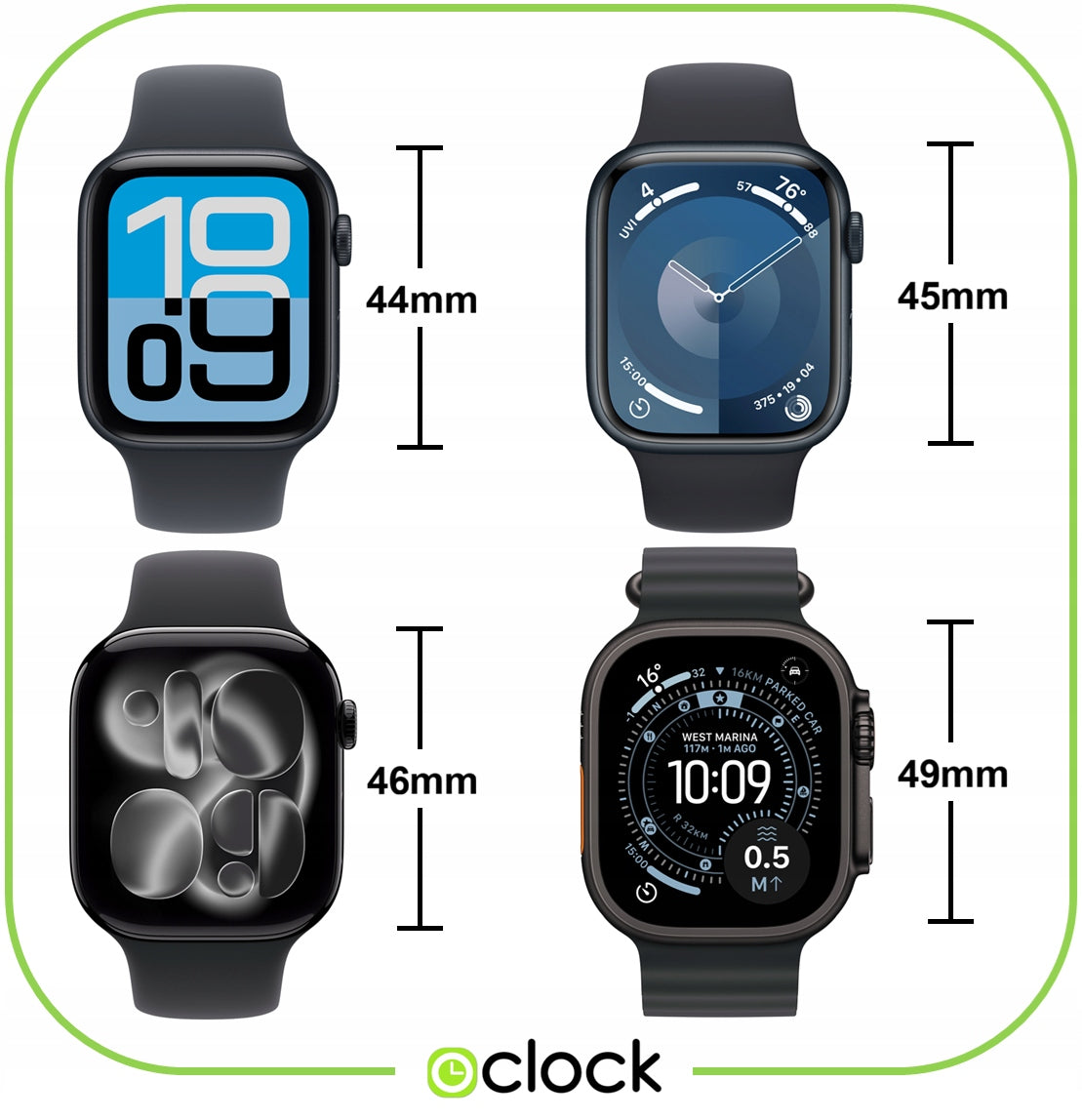 STRAP FOR APPLE WATCH 4 5 6 7 8 9 10 11 SE 44MM 45MM 46MM 49MM | 15 COLOURS Manufacturer code opaska bransoleta szkło etui case ładowarka