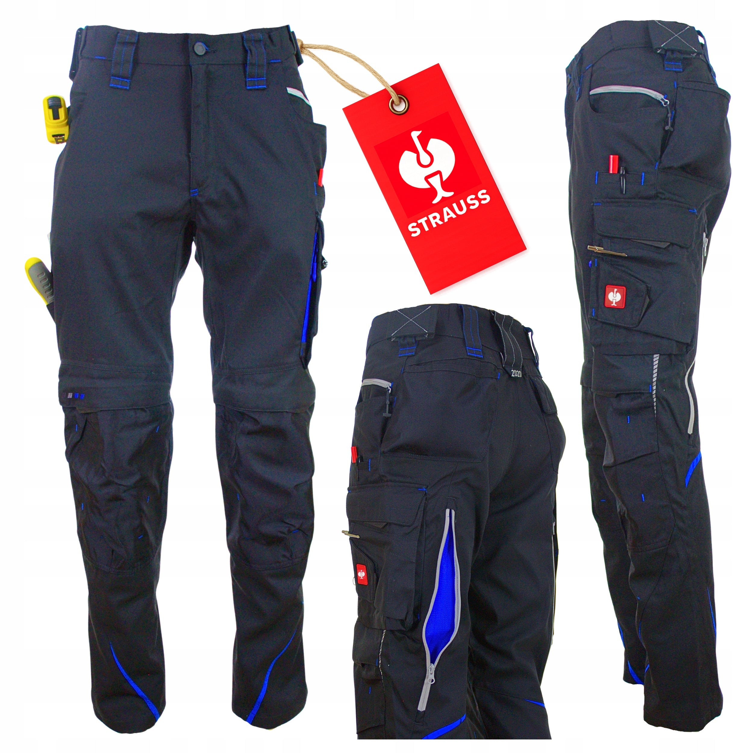 STRAUSS 65531 PREMIUM Men's Work Pants Strong Comfortable High Quality