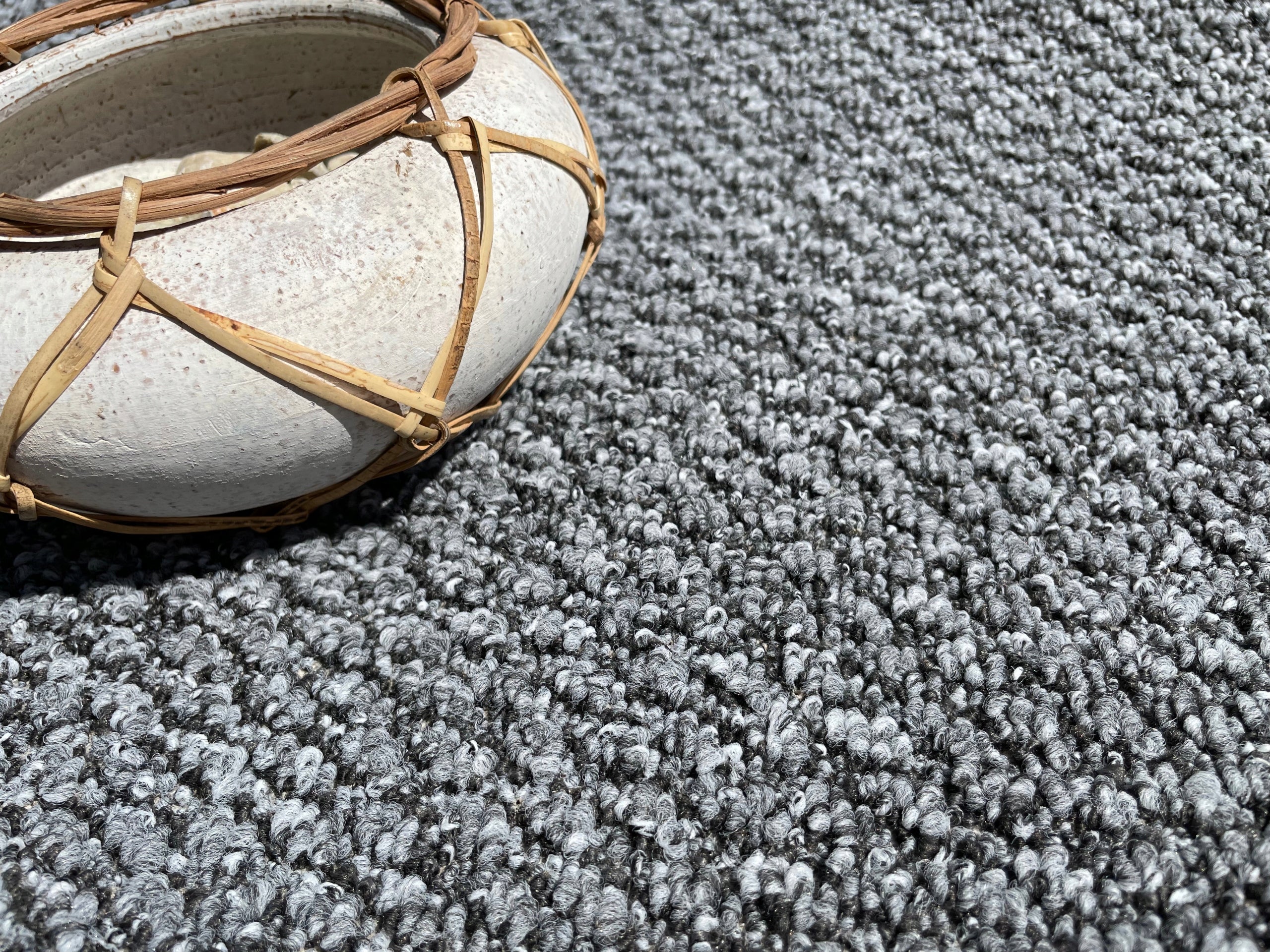 STRING CARPET GRAY BOHO 200x250 SCANDINAVIAN Product width 250 cm