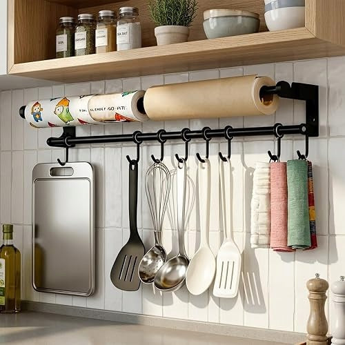 STRIP WITH KITCHEN HOOKS 40 CM CARBON STEEL FOR SELECTION STEEL Brand no brand