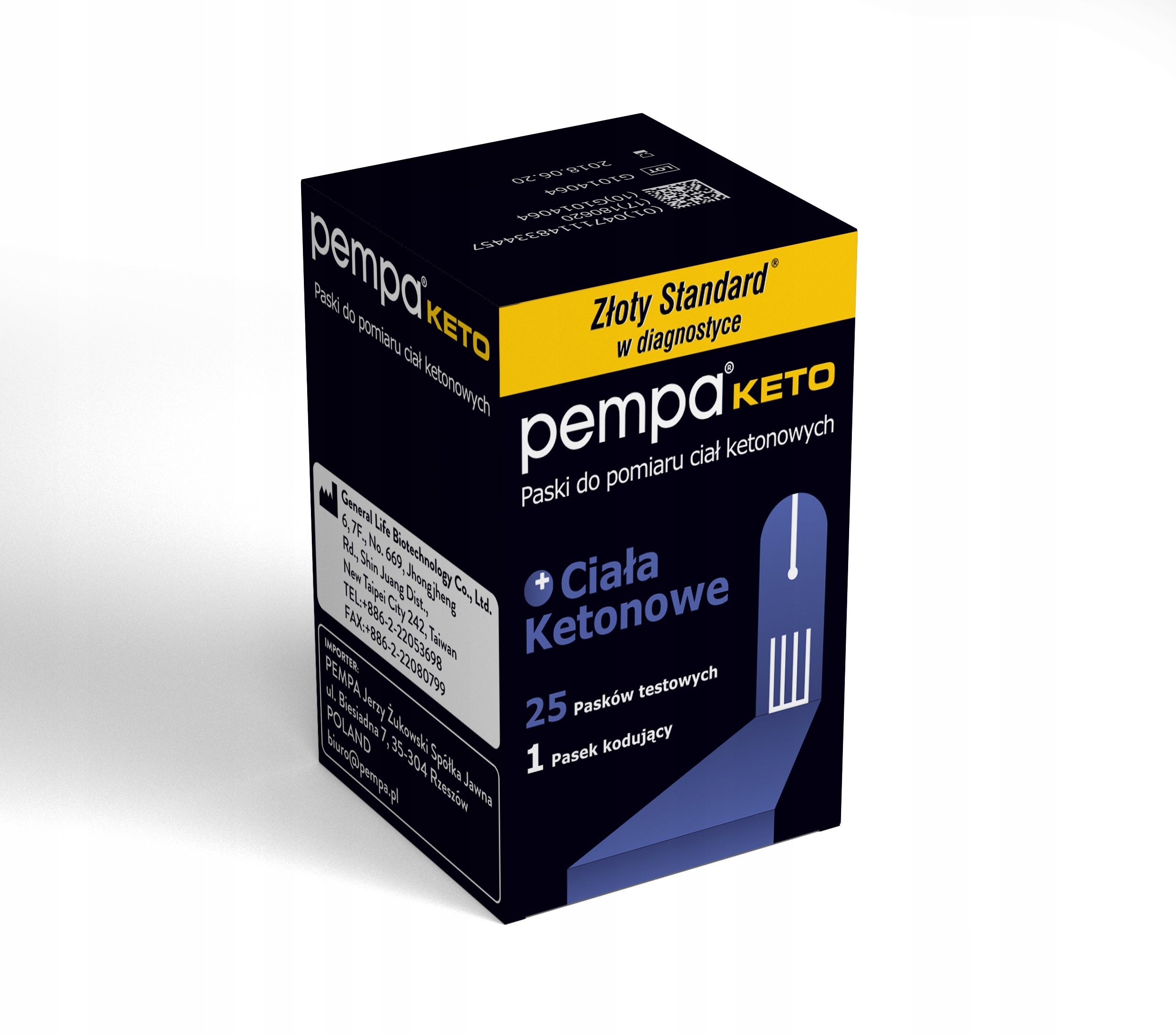STRIPS FOR MEASURING KETONE BODIES IN BLOOD PEMPA KETO