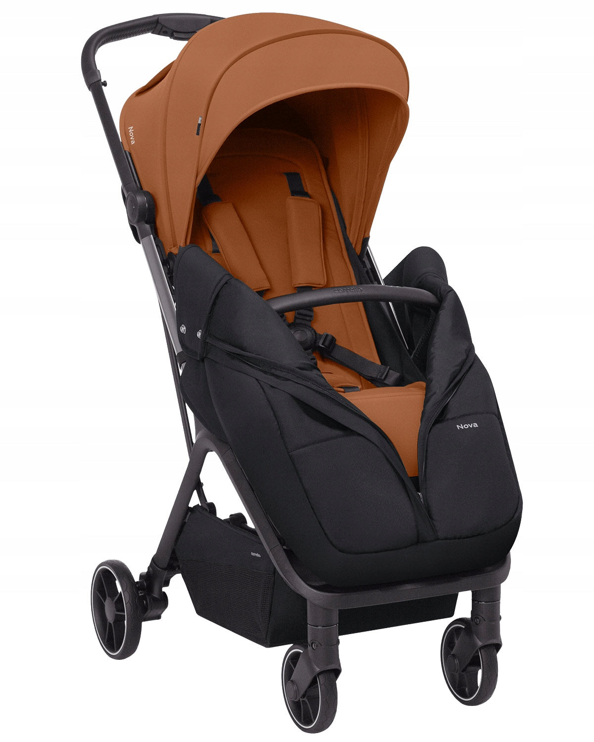 STROLLER 7,5 KG ADJUSTABLE LARGE WHEELS + MOSQUITO NET ACCESSORIES 0-22 KG Brand Carrello