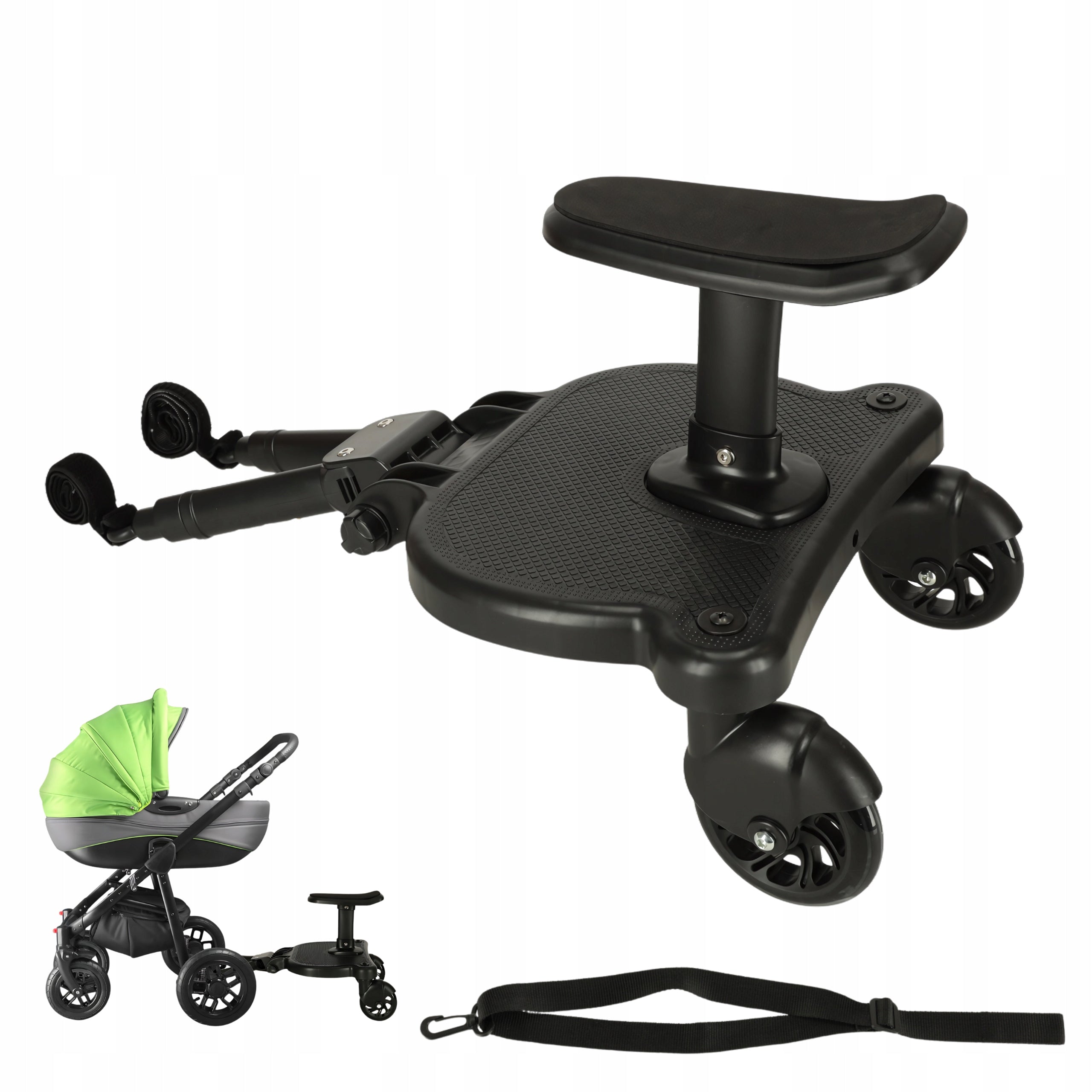 STROLLER ACCESSORY WITH BABY SEAT BLACK UNIVERSAL 25KG 3-7 YEARS Manufacturer code 3-7 LAT