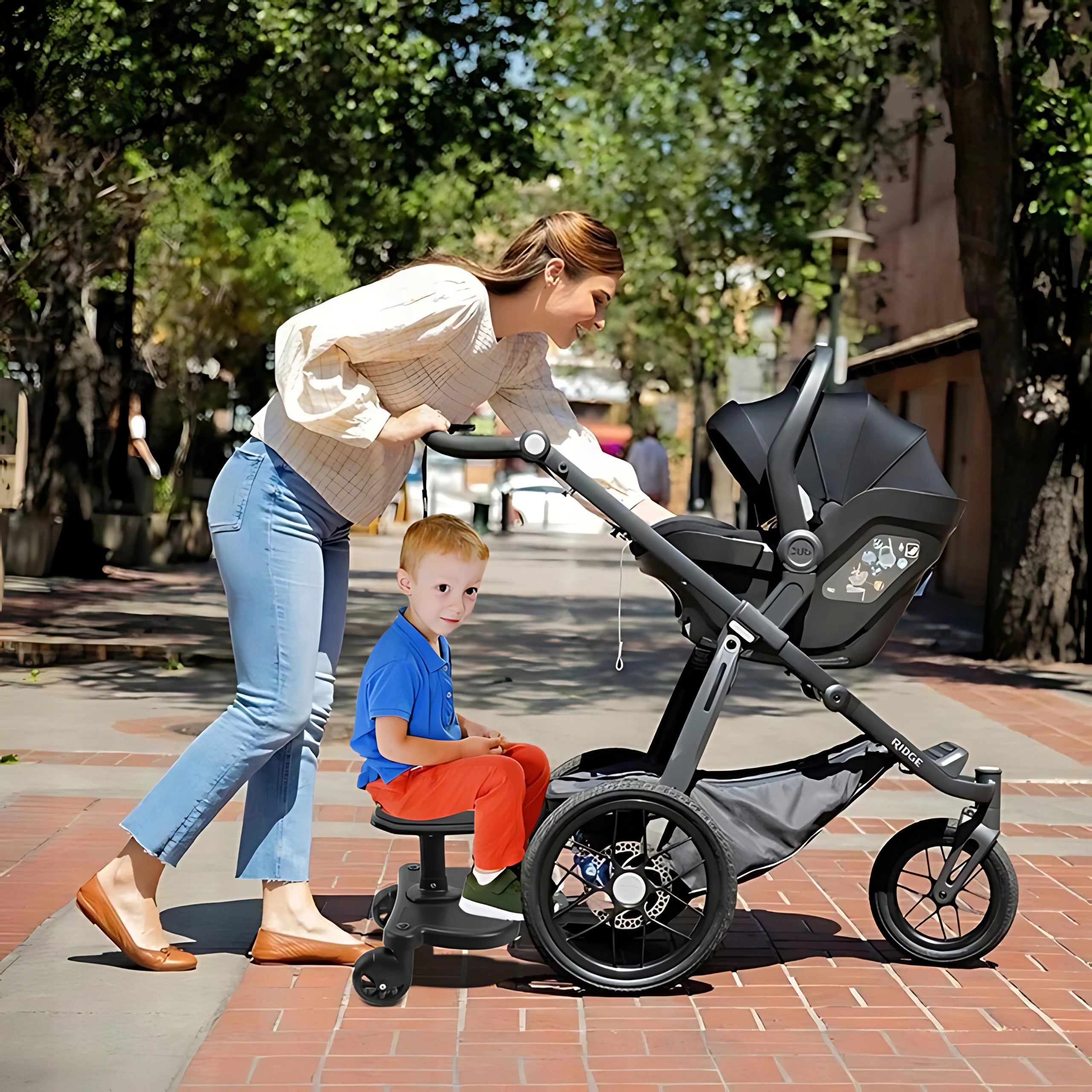 STROLLER ATTACHMENT WITH CHILD SEAT BLACK UNIVERSAL 25KG Manufacturer code G4365-875dfdf