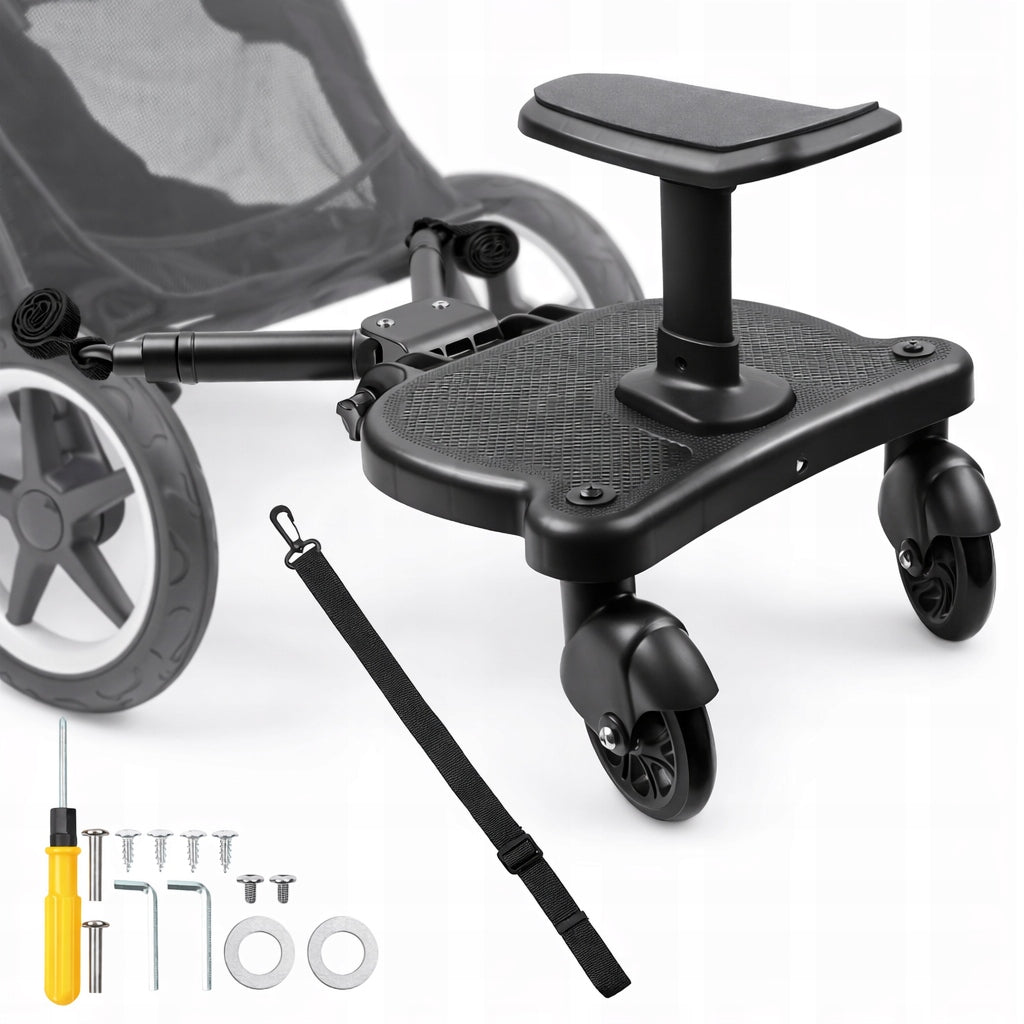 STROLLER ATTACHMENT WITH CHILD SEAT BLACK UNIVERSAL 25KG