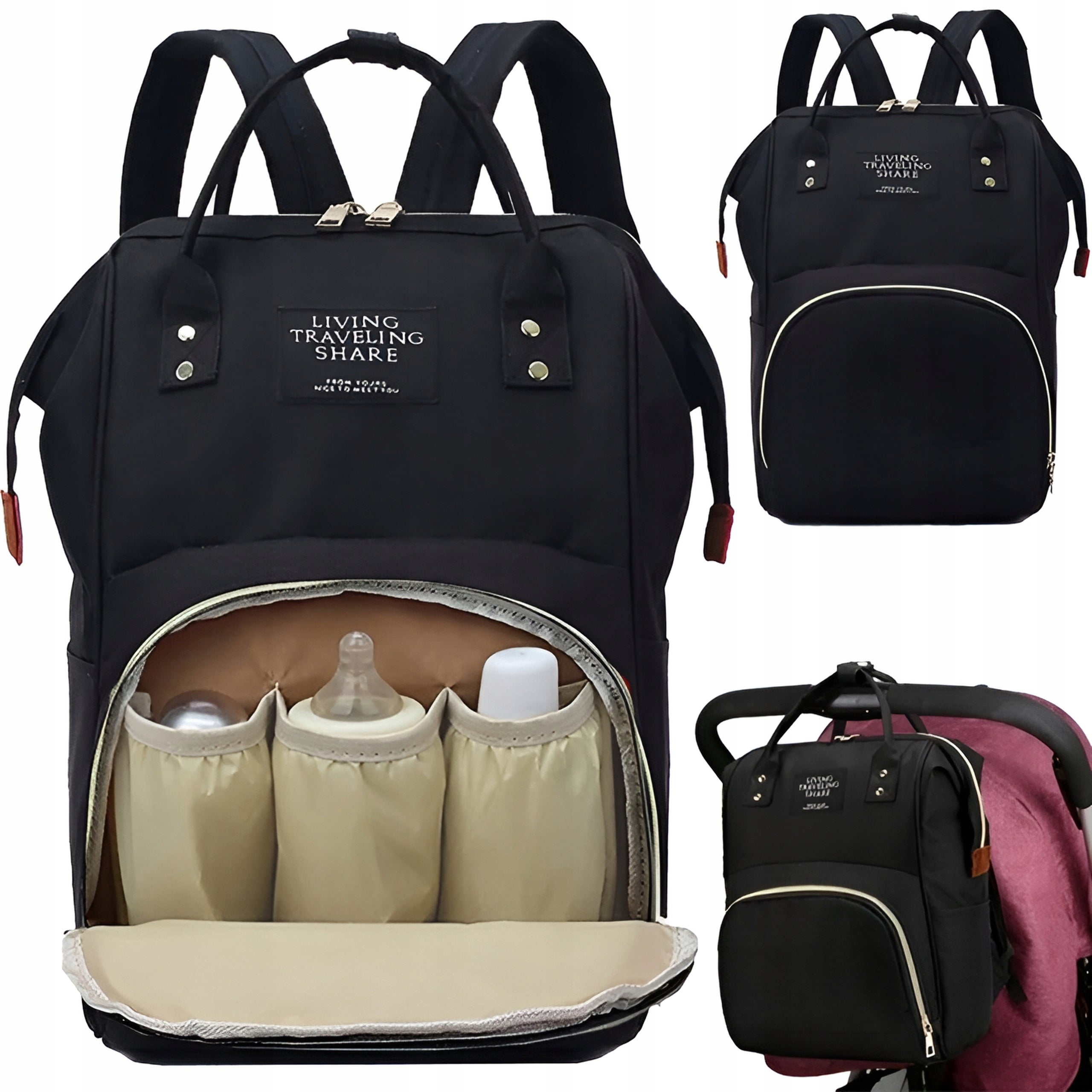 STROLLER BAG BACKPACK ORGANIZER FOR MOM DAD 3in1