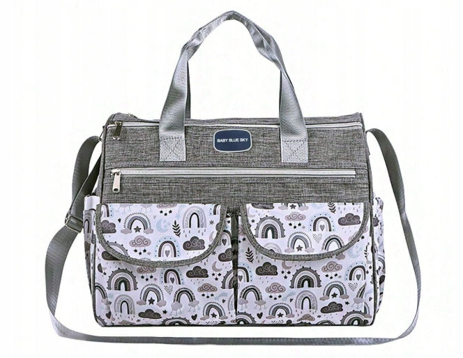 STROLLER BAG FOR MOM WALKING COMPARTMENT ORGANIZER GREY 40 x 20 CM Brand no brand