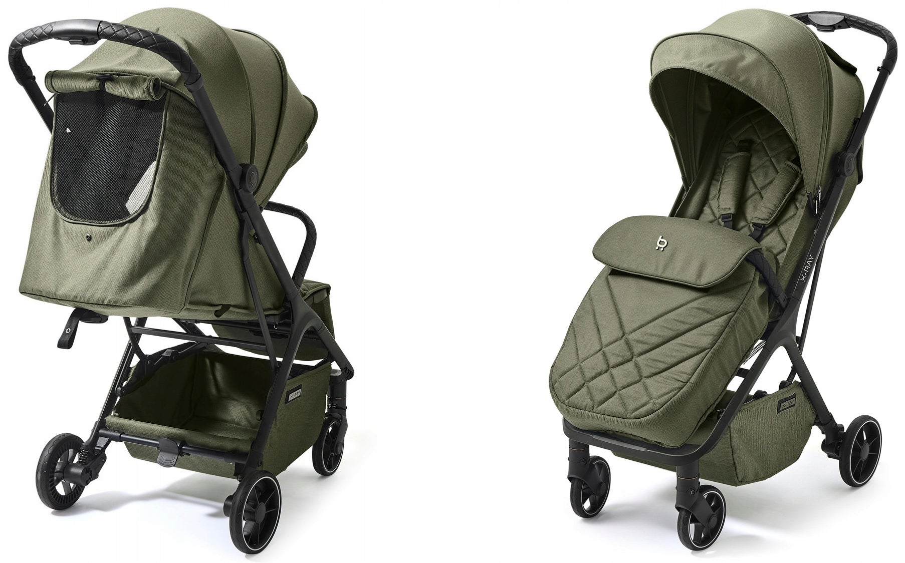STROLLER FUTURE DESIGN X-RAY FOIL MOSQUITO NET MISTY OLIVE Color green