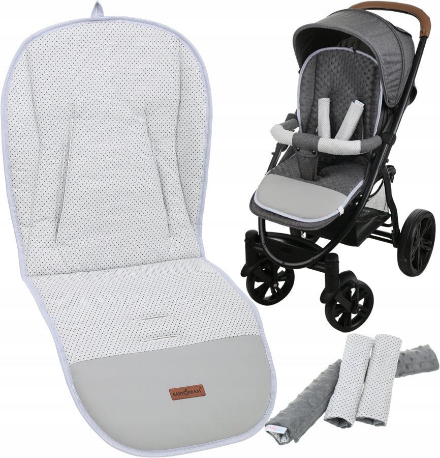 STROLLER INSERT + BELT PROTECTOR HEADBAND UNIVERSAL SET BABYMAM