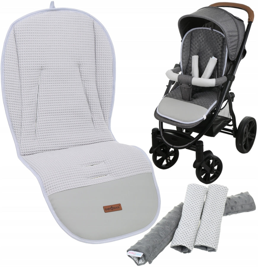 STROLLER INSERT + BELT PROTECTOR HEADBAND UNIVERSAL SET BABYMAM