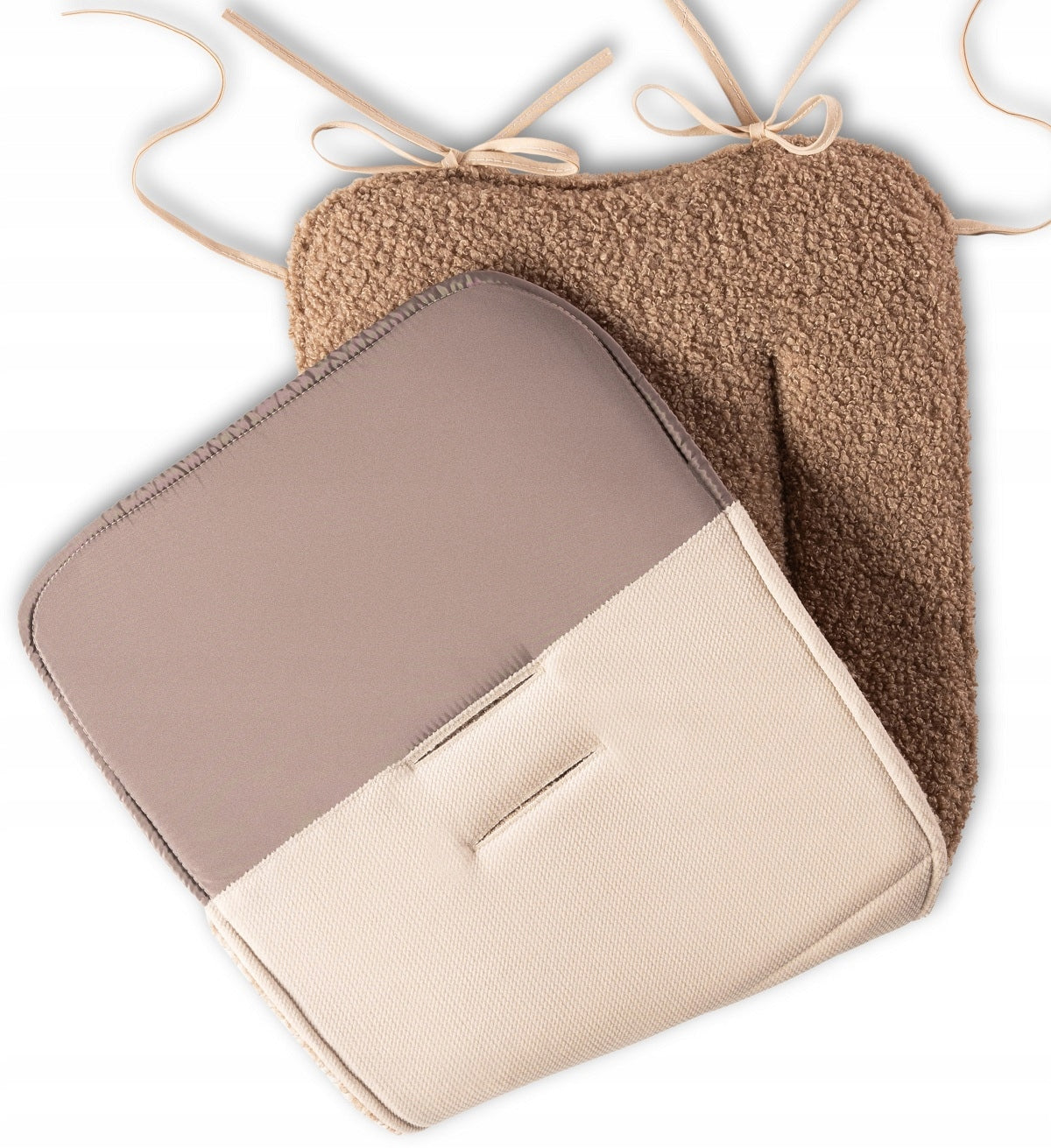 STROLLER INSERT UNIVERSAL DOUBLE-SIDED LAMB Color brown
