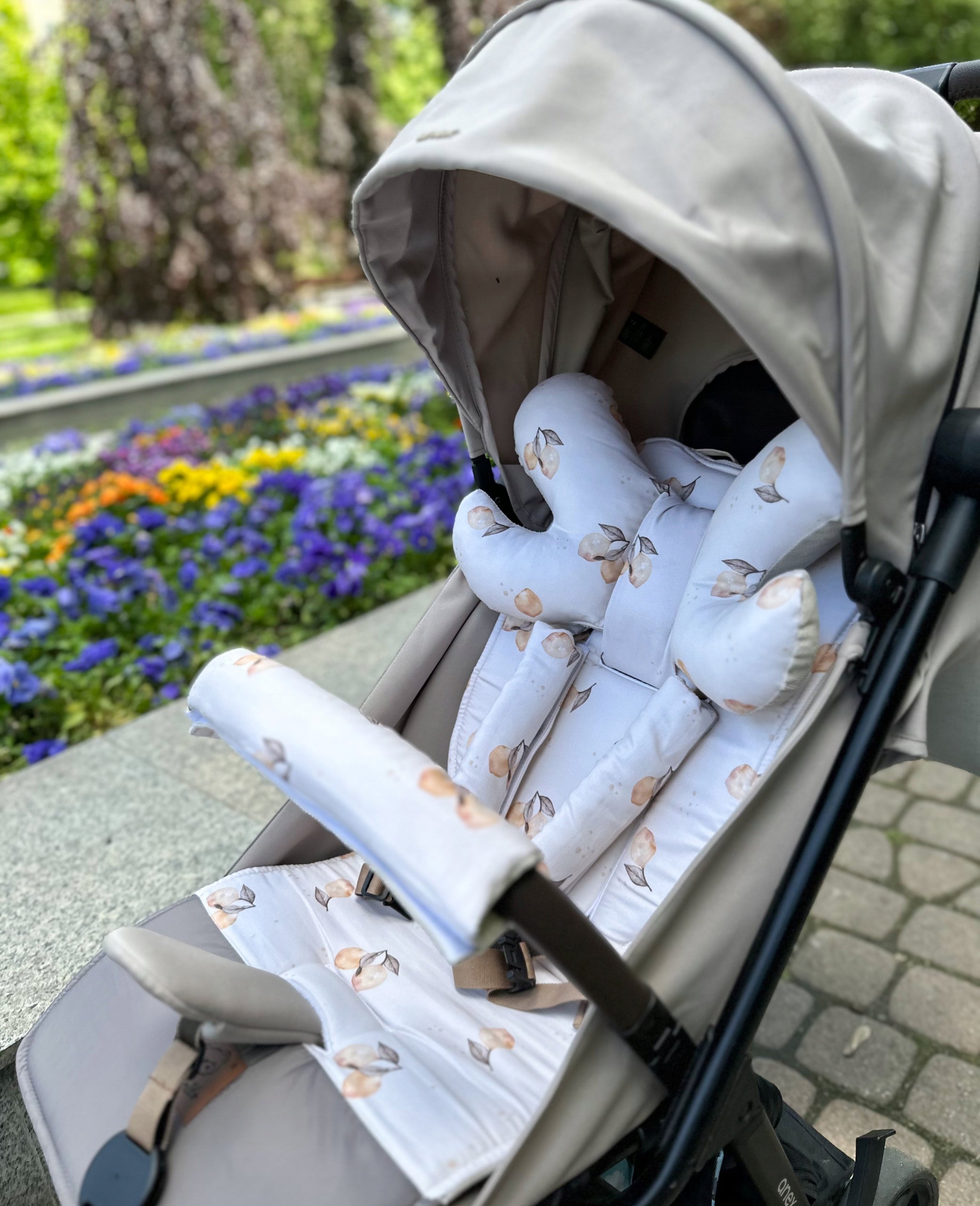 STROLLER INSERT UNIVERSAL DOUBLE-SIDED SET PLEASANT VELVET Color multicolor