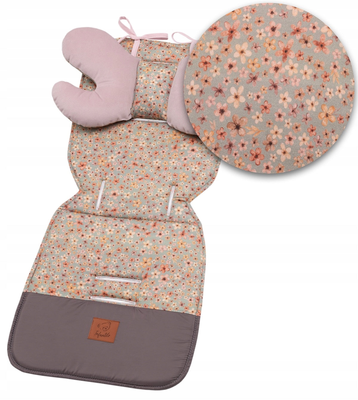 STROLLER INSERT UNIVERSAL DOUBLE-SIDED SET PLEASANT VELVET Color multicolor