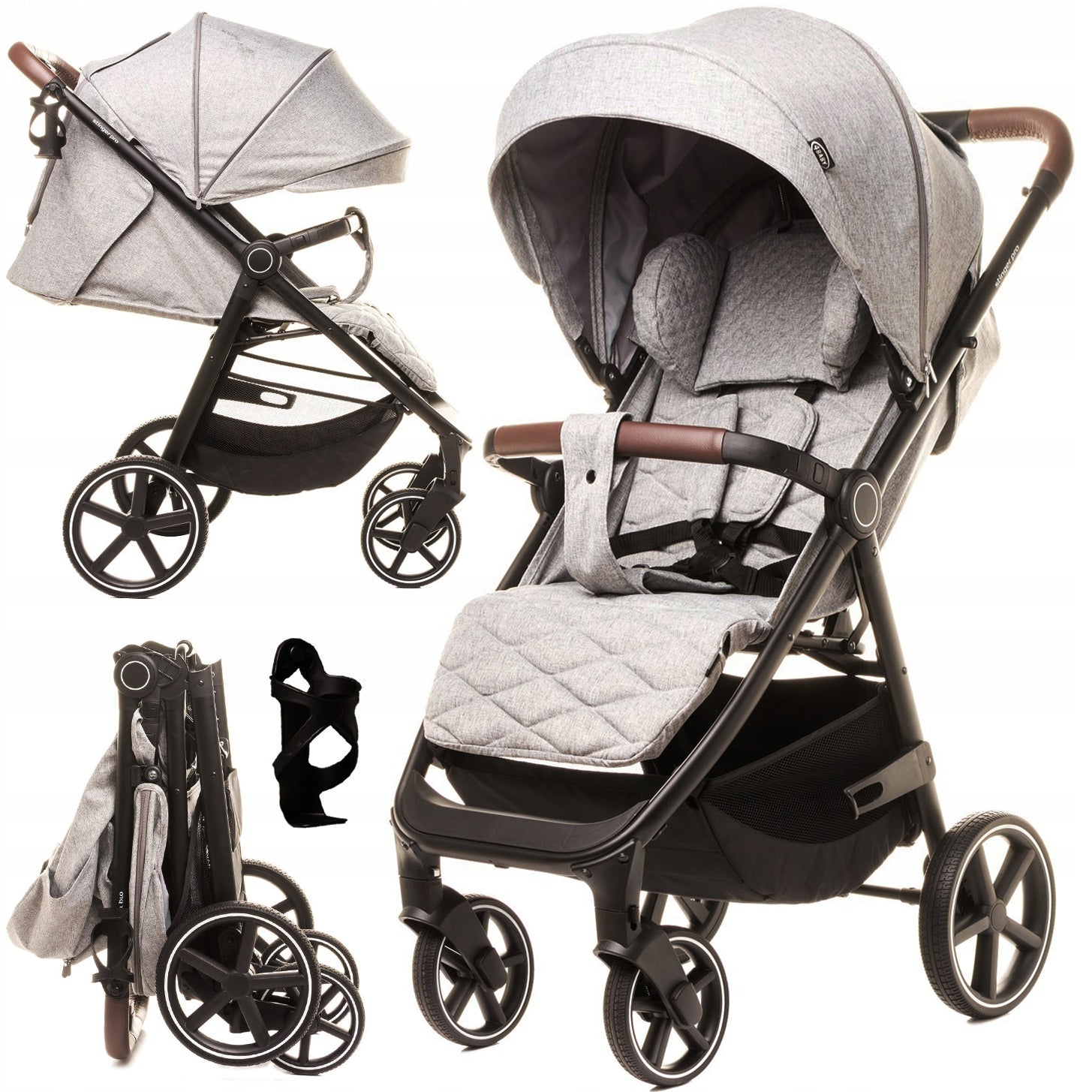 STROLLER LIGHT ADJUSTABLE STINGER PRO LARGE WHEELS 0-22KG + ACCESSORIES