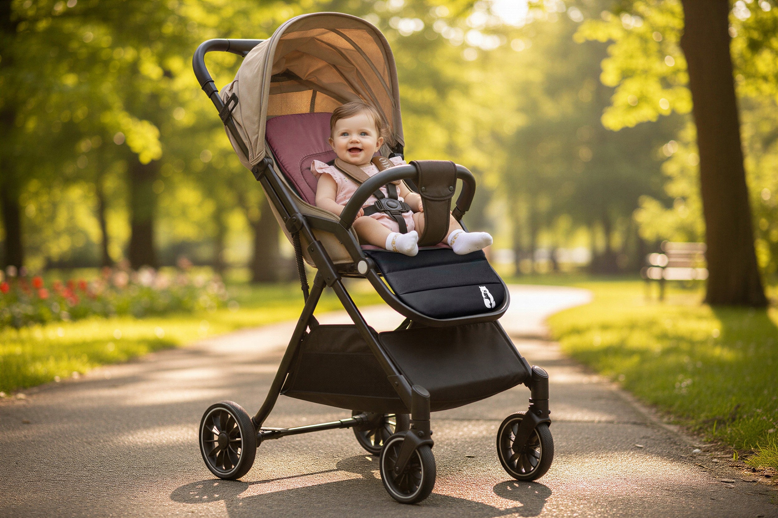 STROLLER MATTRESS COMFORT DOUBLE-SIDED PREMIUM PINK INSOLE Brand Little Rider