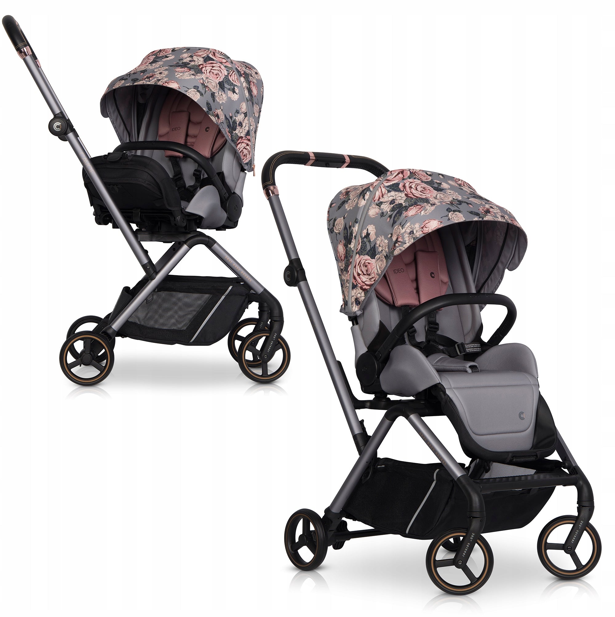 STROLLER SWIVEL LIGHT FRONT REAR 0-22 KG + ACCESSORIES BOUQUET EAN (GTIN) 5908214736645