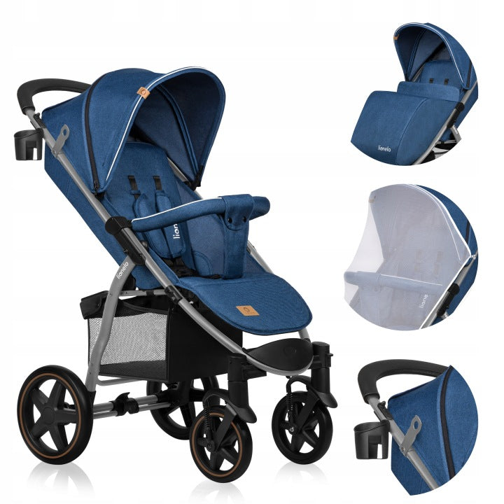 STROLLER UP TO 22 KG ACCESSORY SET BOOTH XXL WHEELS EVA LIONELO ANNET